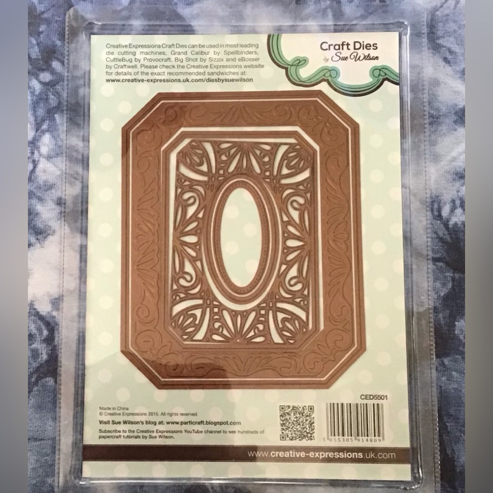 Creative Expressions Craft Dies - Classic Adorned Rectangles 6 pieces